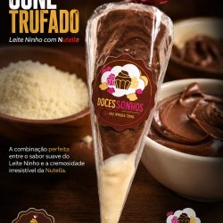cone ninho com nutela